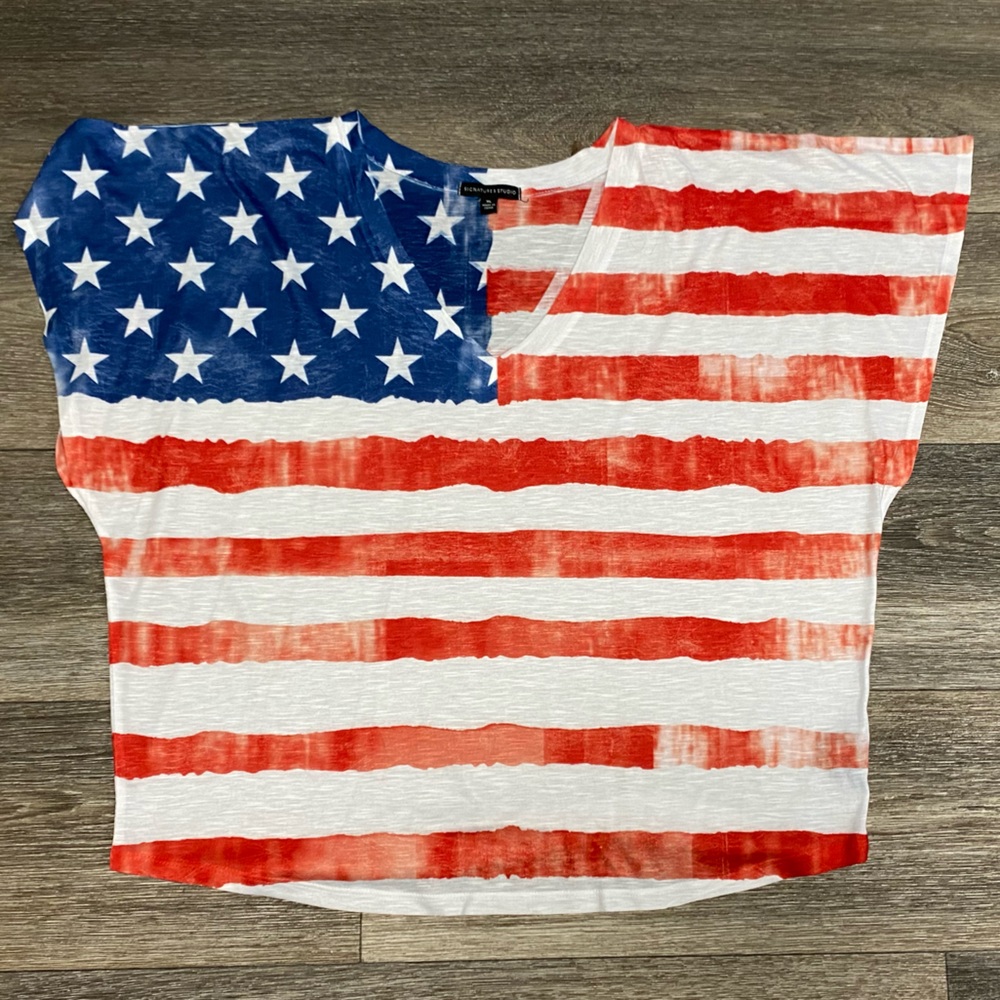 Signature Studio American Flag Top FROM CATO in SIZE XLarge LIKE NEW - Picture 11 of 16